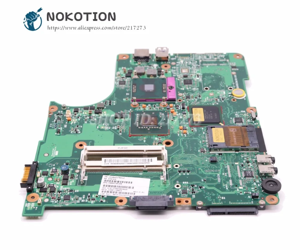 NOKOTION V000138100 основная плата для Toshiba Satellite L300 L305 Материнская плата ноутбука DDR2 Процессор протестированы