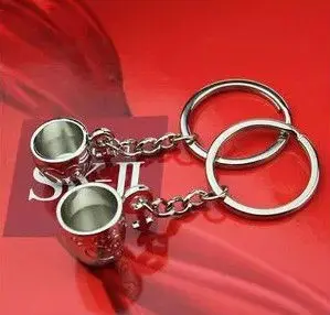 XUBCHC 1 Pair Romantic Zinc Alloy for Creative Love Cup Lovely Keychain Couples Tea Chain Lover Wholesale Prices | Украшения и