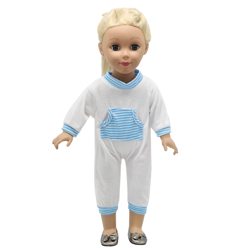 

LIN KUN Girl Doll Clothes Cute Jackets Sets and Jumpers Rompers Doll Clothes for 18 inch Dolls D-28