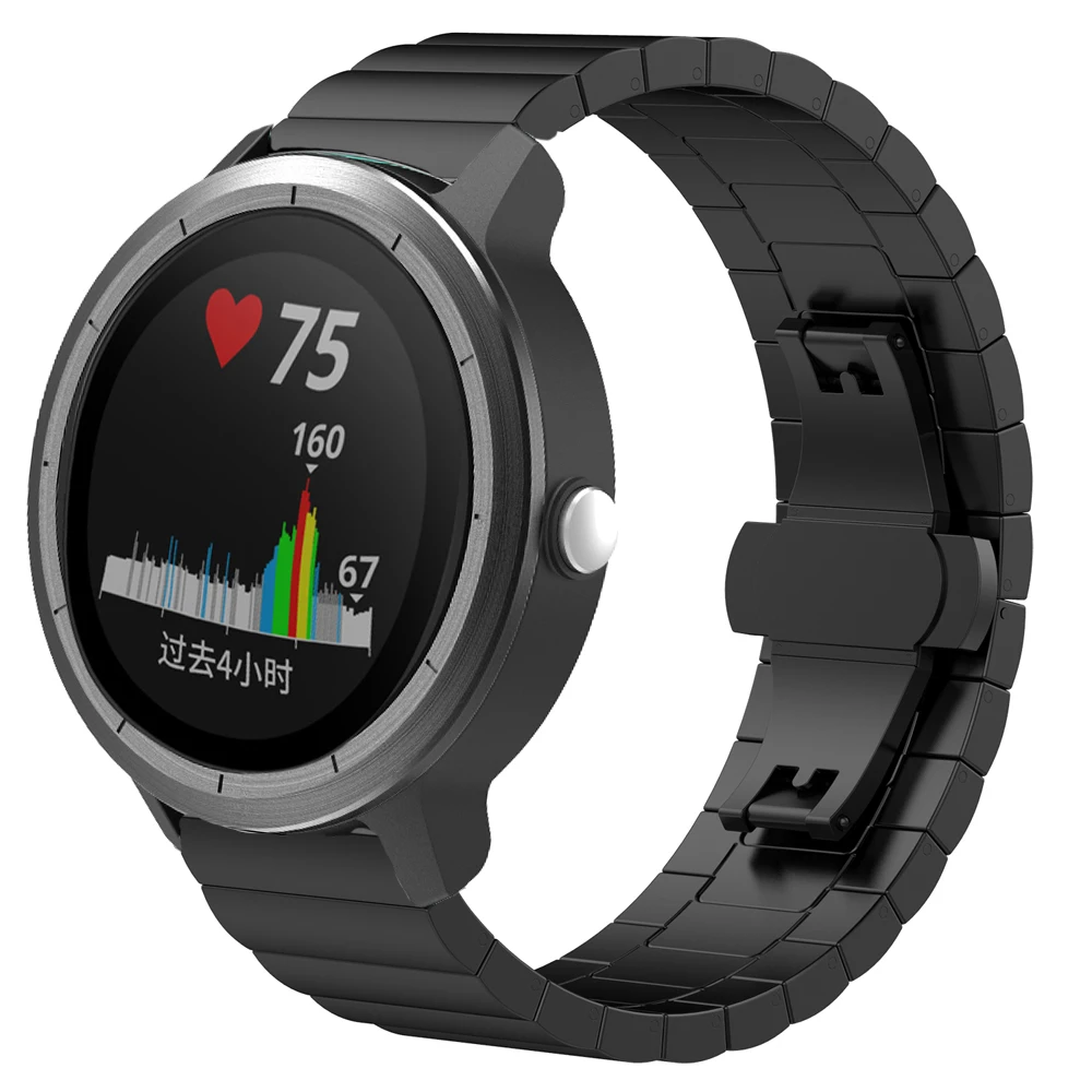 Классические сменные часы из нержавеющей стали ремешок для Garmin Vivoactive 3 Смарт-часы с регулировочным инструментом