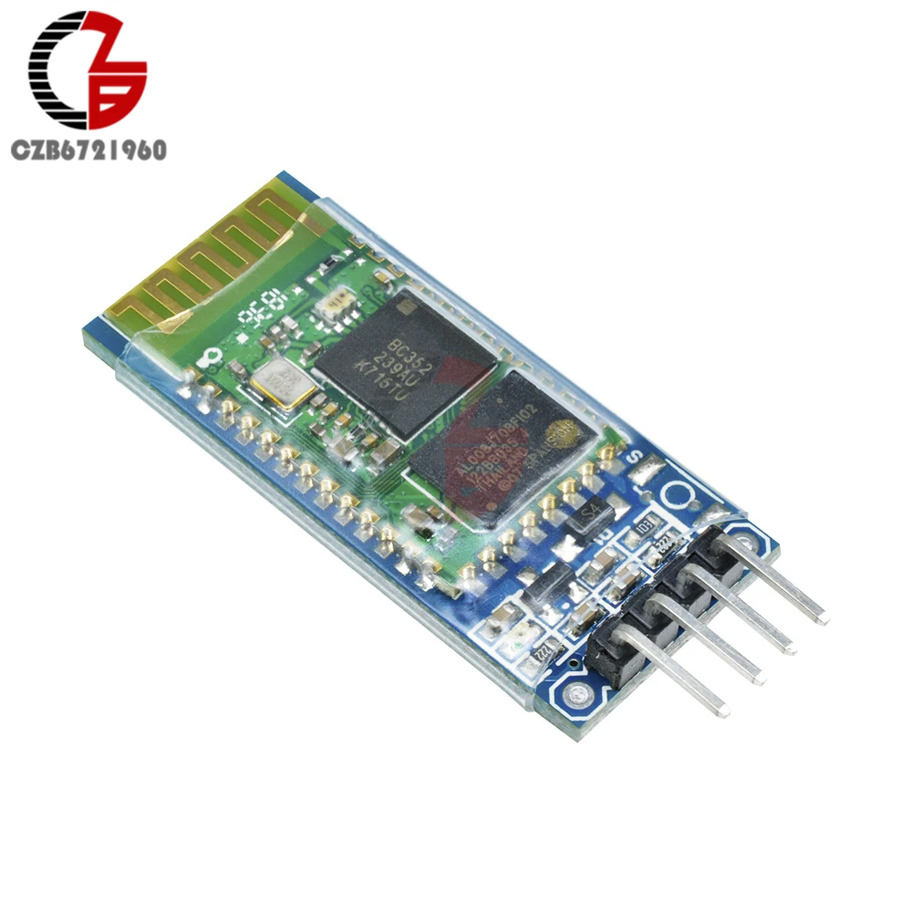 4-контактный беспроводной Bluetooth RF модуль приемопередатчика HC-06 RS232 с задней
