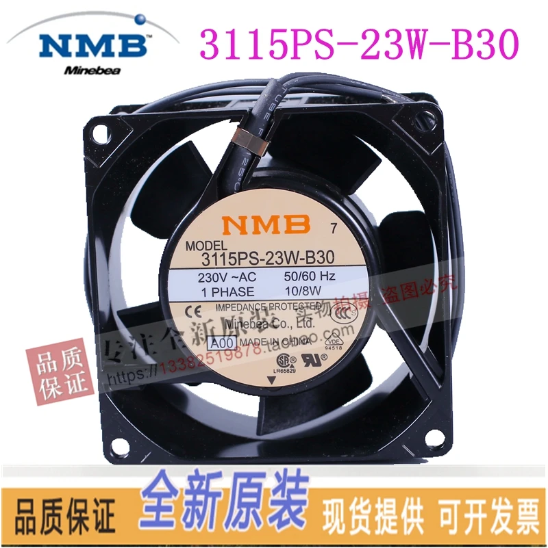 Новый NMB-MAT NMB 3115PS-23W-B30 AC220V 8038 шарикоподшипник тишина Вентилятор охлаждения