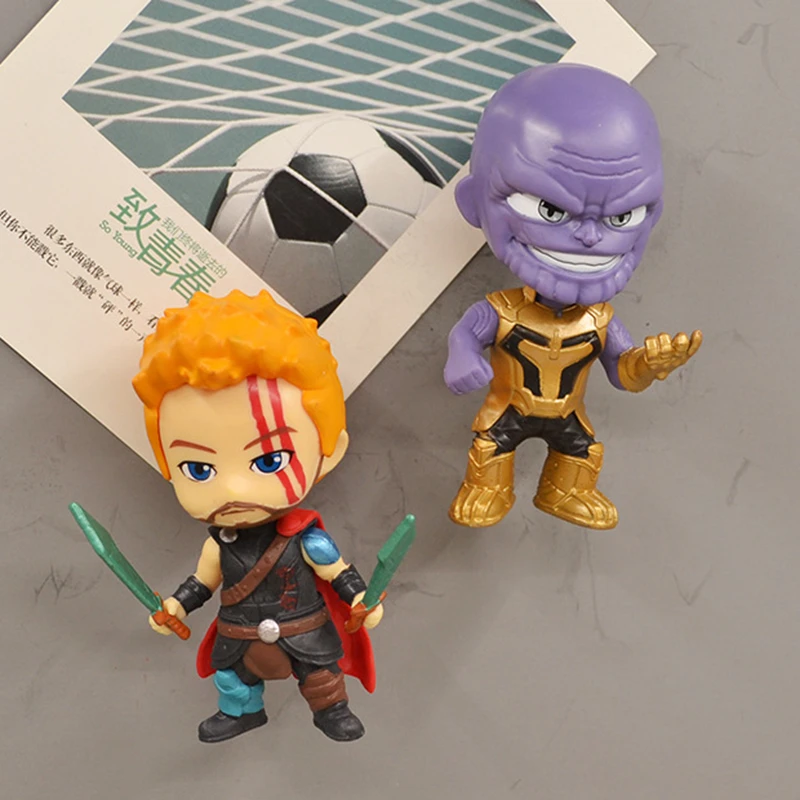 6 шт./лот Мультяшные Мстители серии аниме персонажи Marvel Hero магниты на холодильник игрушечные фигурки магниты для украшения