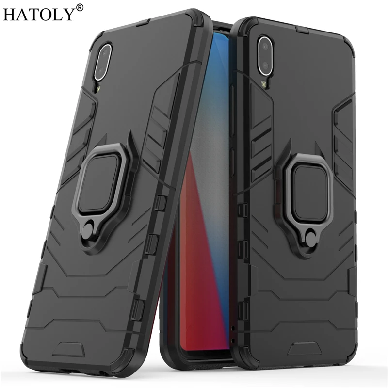 

Vivo Y93 Case Cover for Vivo Y93 Magnetic Finger Ring Phone Case Shell Bumper Protective Hard PC Armor Case For Vivo Y93