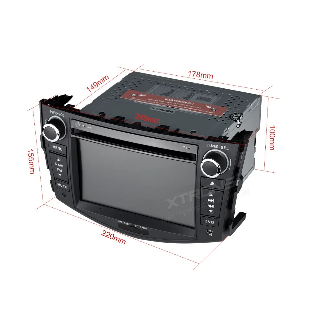 XTRONS 7 &quotHD сенсорный экран 2 din автомобильное стерео радио DVD плеер GPS навигация для