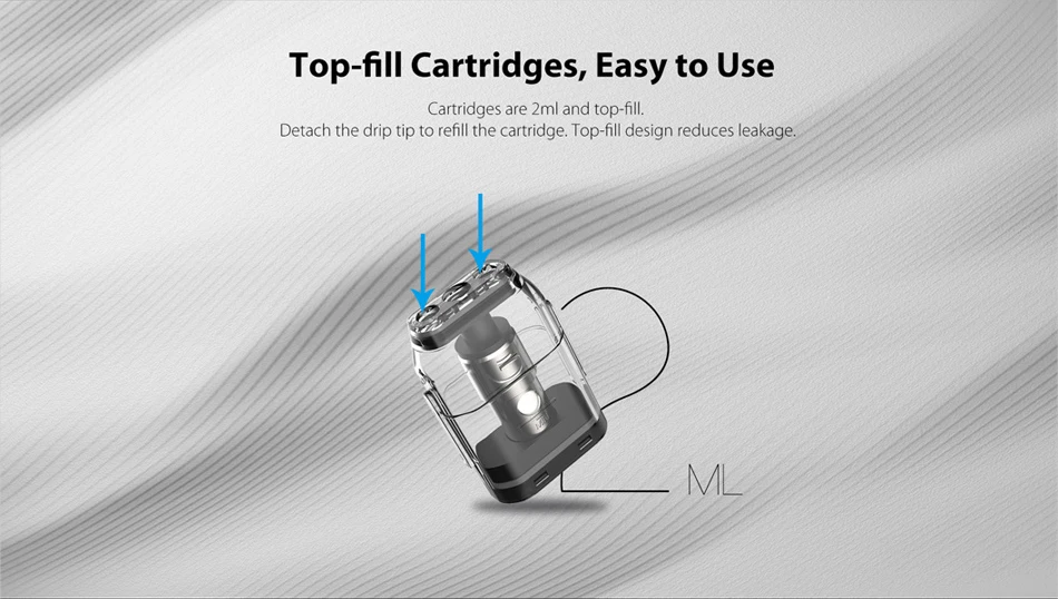 Uwell calibren мод VAPE Pod с 8 шт/2 Упаковка картридж 2 мл встроенный аккумулятор 520 мАч Vape танк распылитель электронная сигарета