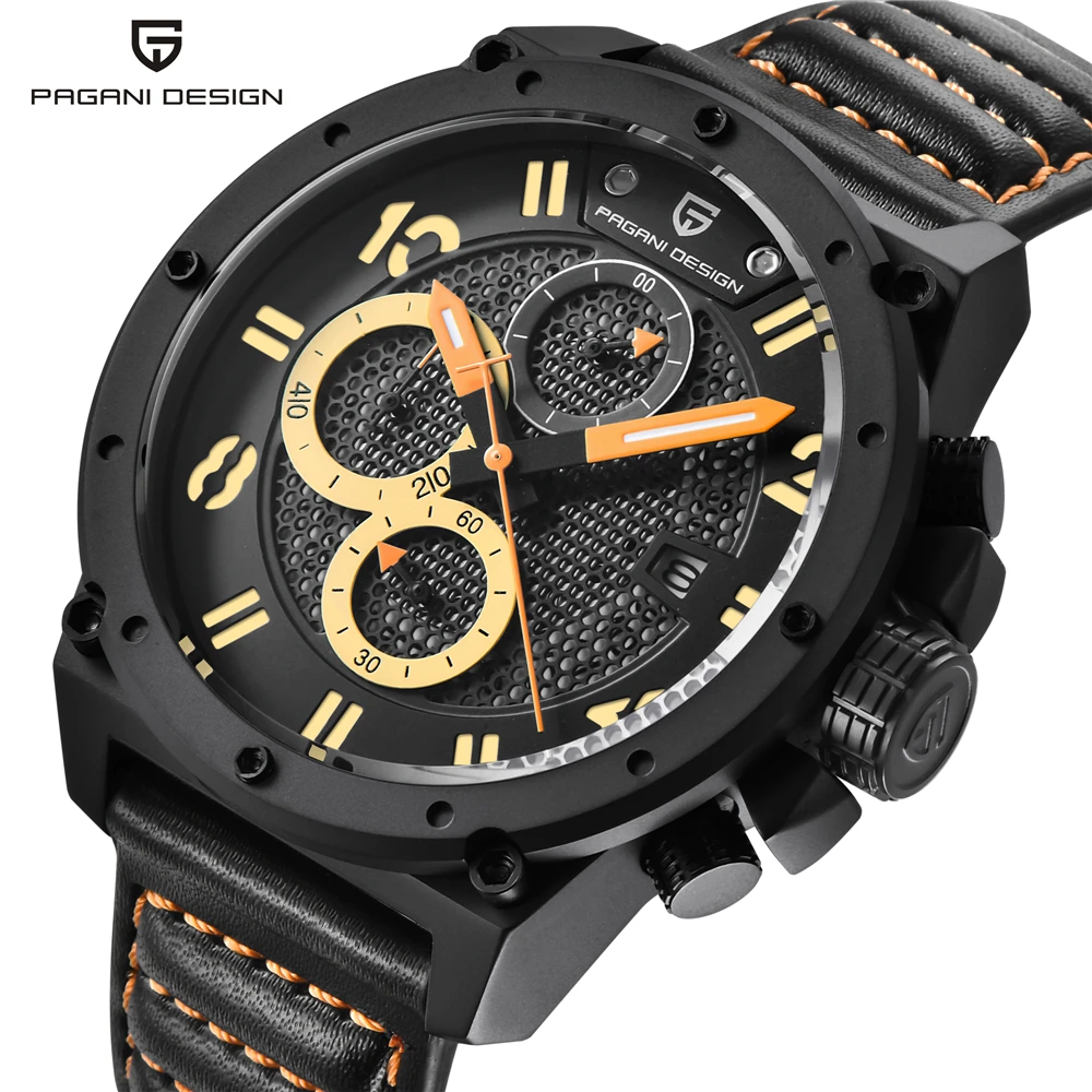Мужские часы Relogio Masculino PAGANI Дизайн люксовый бренд водонепроницаемый большой
