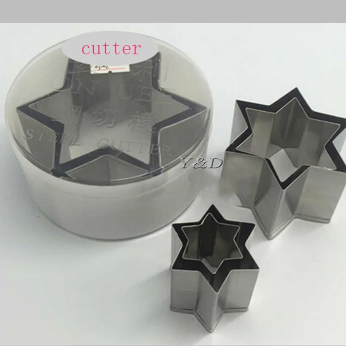 

Кондитерский инструмент, шестизвездообразная форма для резки овощей, фруктов, зубов, печенья, бисквитов, фоторезак, толстое кольцо для Мусс...