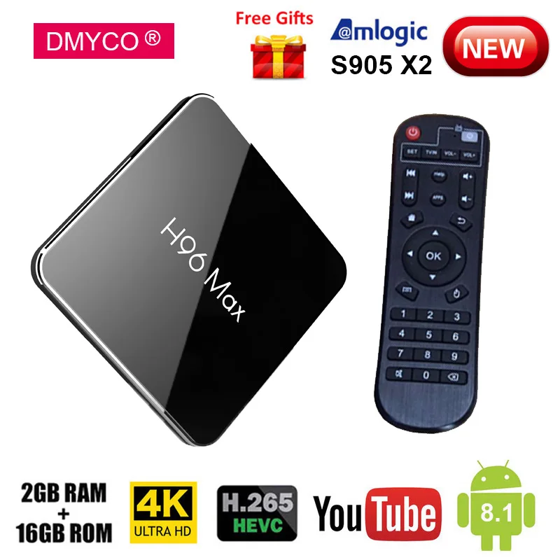 Оригинальный Смарт ТВ приставка новый чип Amlogic S905X2 BT4.0 H.265 USB3.0 5G wifi 4K смарт