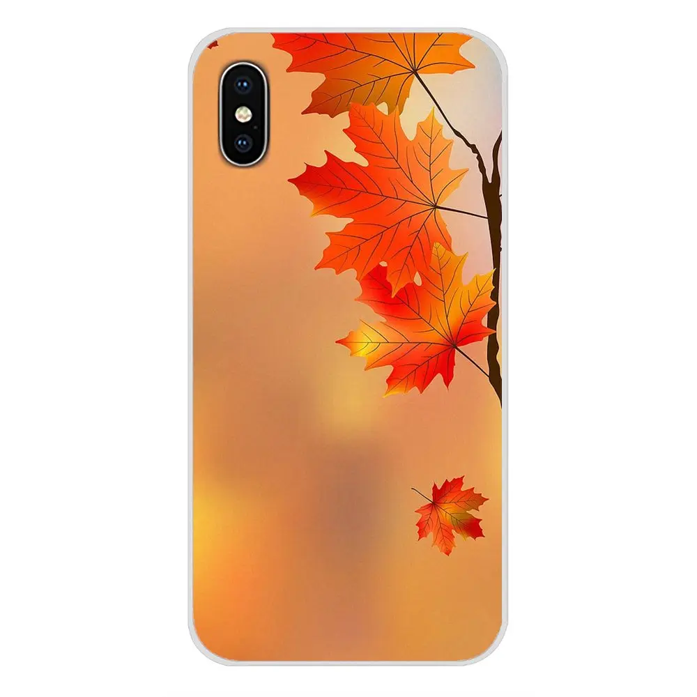 Чехол для мобильного телефона Осенний чехол с листьями Apple iPhone X XR XS MAX 4 4S 5 5S 5C SE 6 6S 7