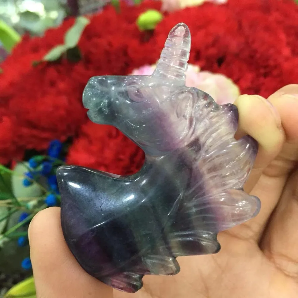 2 &quotЛюбовь драгоценный камень naturalcolorful флюоритовая Хрустальная Единорог Рейки