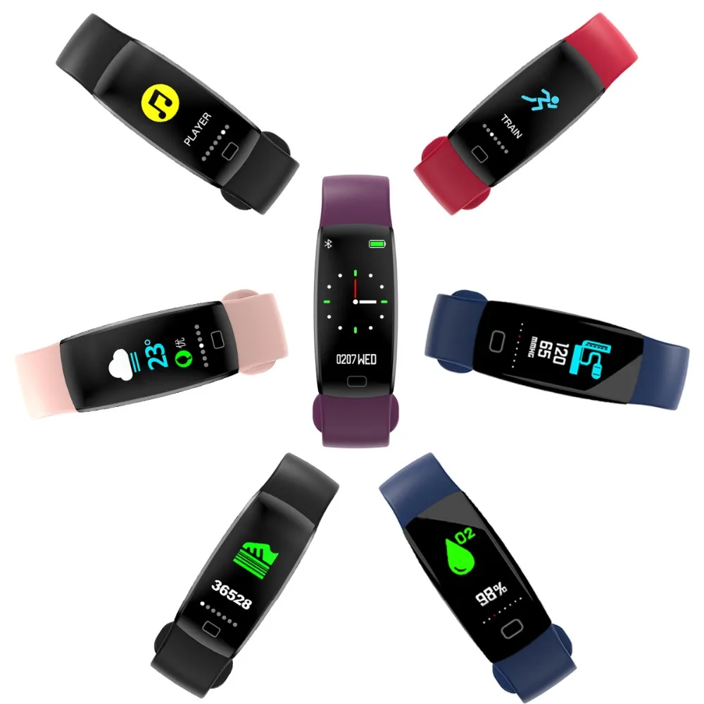 

PLYSIN F64 HR Fitness Tracker Activity Waterproof Tracker Watch with Heart Rate Monitor Smart Bracelet for Kids Women and Men