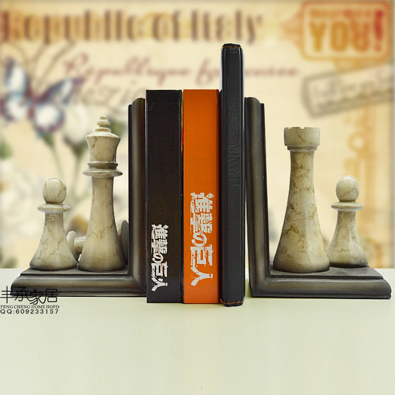 Книжка в виде книжки форме шахматных концов модный винтажный книжный конец