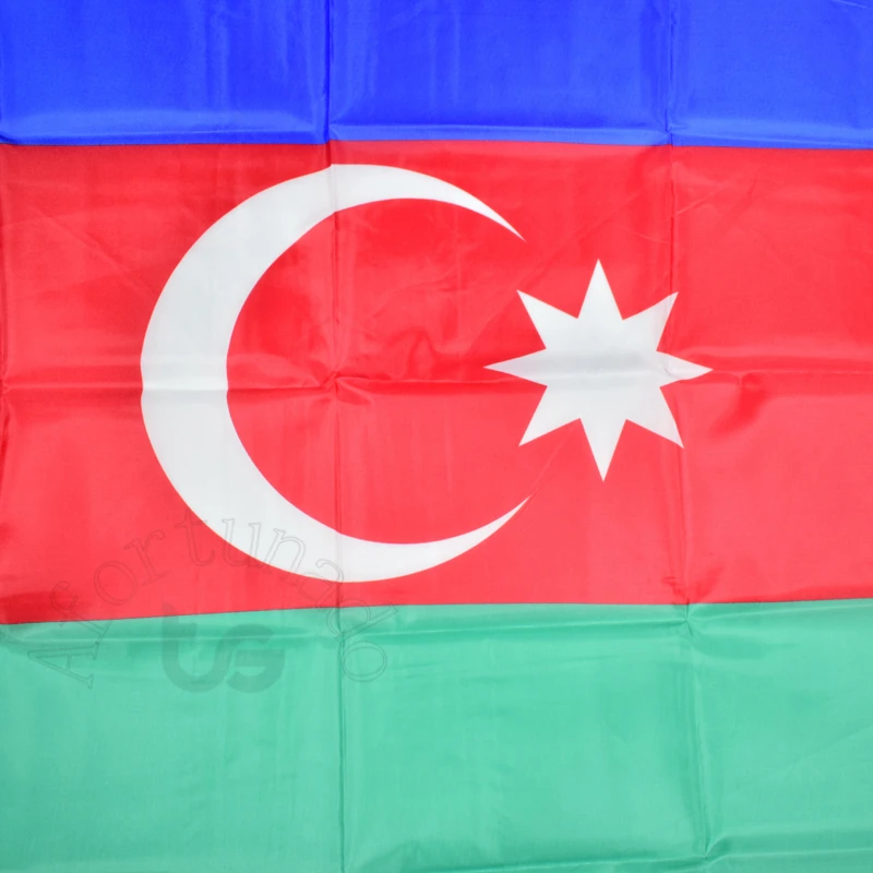 Azerbaian флаг баннер 90х150 см 3x5 футов национальный для встреч парадов вечерние