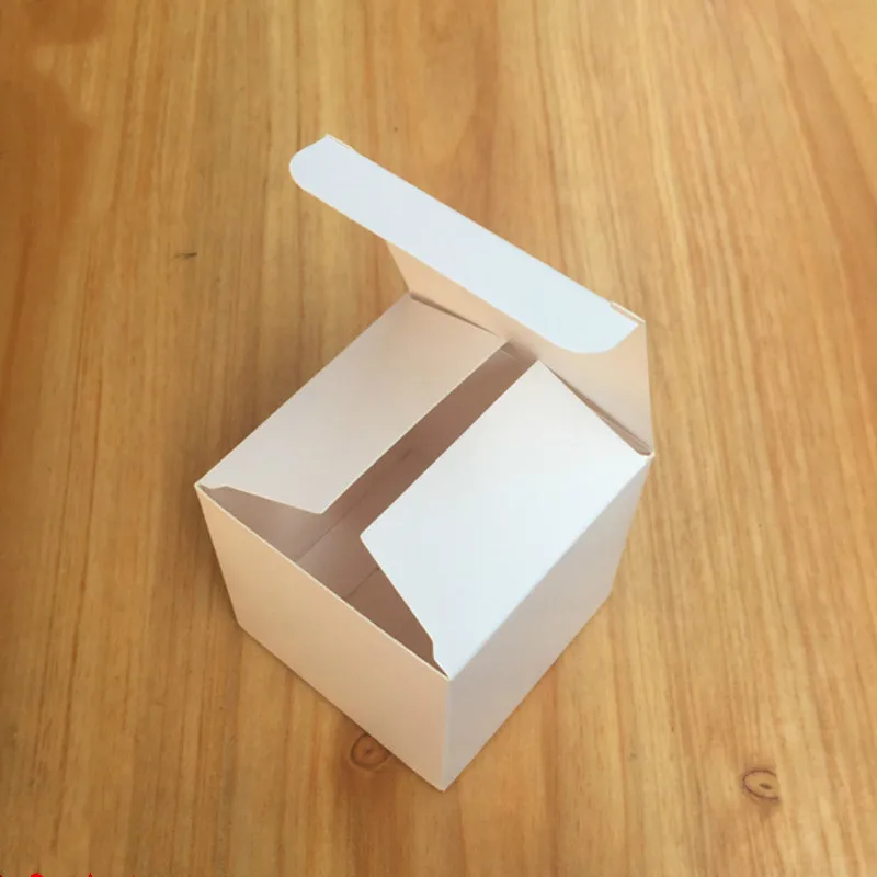 

50pcs/lot 10cm 12cm 13cm Width Series White Carton Packing Case White Colour Paper Gift Box Blank Small Cardpaper Box More Sizes