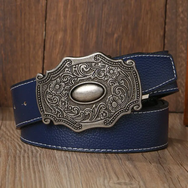 Высококачественная гладкая пряжка для ремня в стиле ретро роскошные