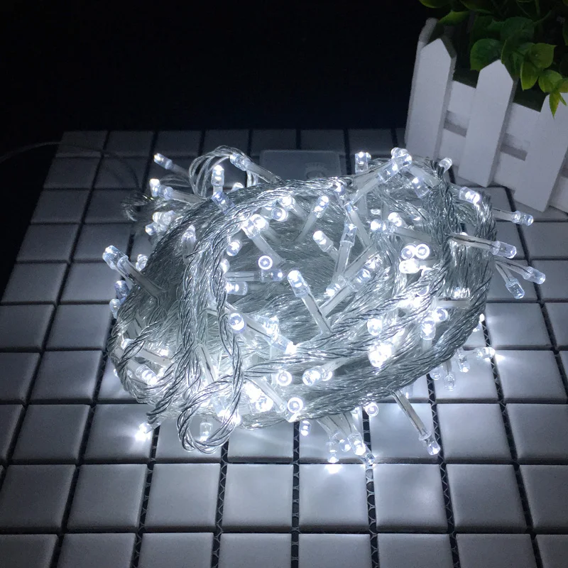 10 м 20 Светодиодная сказочная гирлянда для праздника 100Led 200Led Рождественская елка