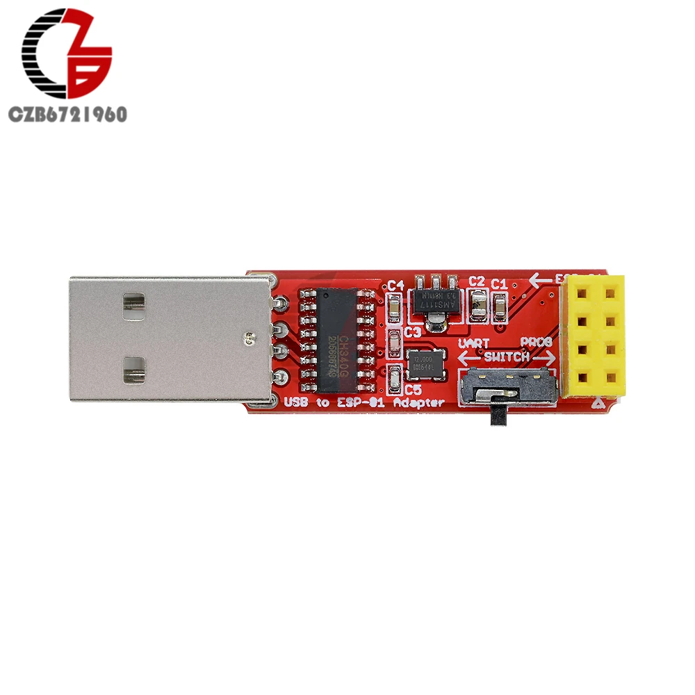 CH340 USB к ESP8266 серийный ESP-01 ESP-01S адаптер беспроводной Wifi разработчик ESP01 ESP01S программист адаптер GPIO модуль