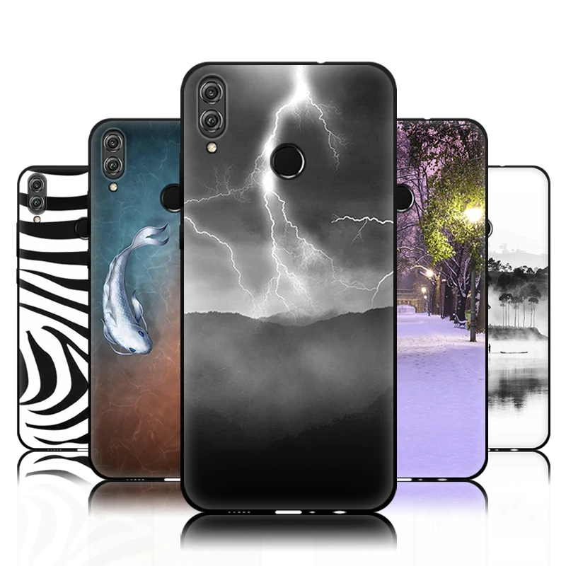Чехол EiiMoo для Huawei Honor 8X силиконовый мягкий чехол с мультипликационным принтом 8 X