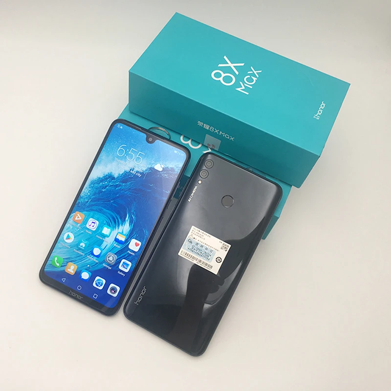 Honor 8X Max 7,12 ''большой экран OTA обновление смартфон Двойная камера Android 8,1 Восьмиядерный 4900 мАч батарея отпечаток пальца ID