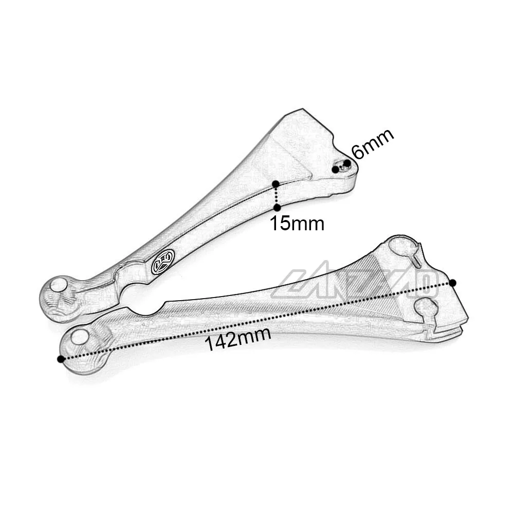 Алюминиевые рычаги сцепления переднего и заднего тормоза для мотоцикла с ЧПУ VESPA