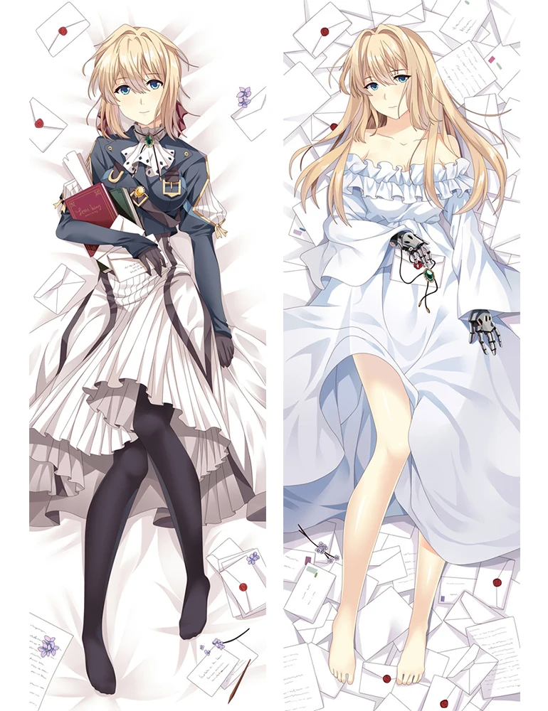 2017 August update японский аниме фиолетовый Evergarden Cattleya Baudelaire Подушка Dakimakura чехол Чехол