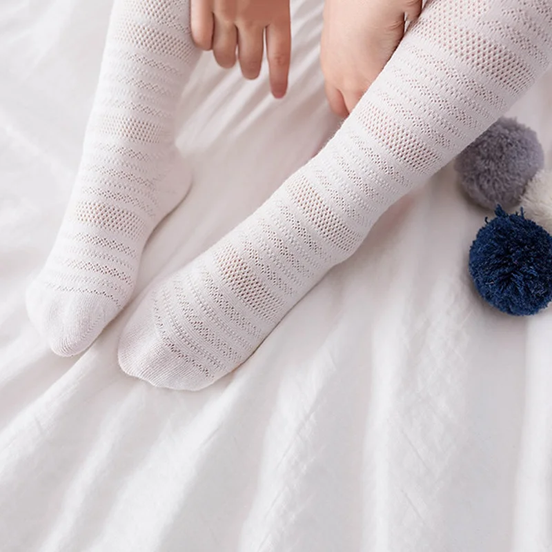 Новинка детские колготки хлопковые для маленьких девочек дышащие малышей