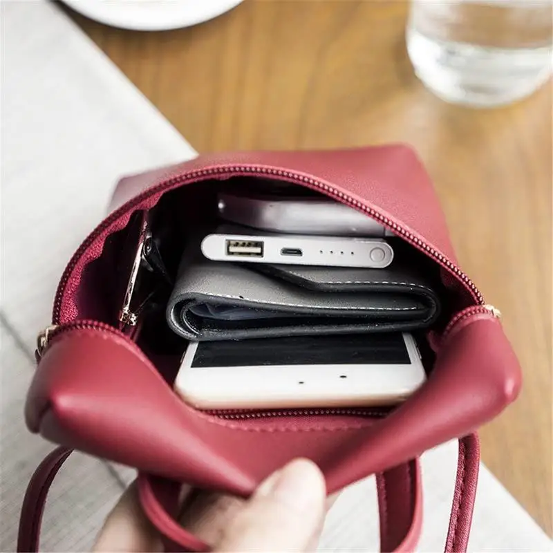 Простая маленькая сумка Кроссбоди для женщин и девочек мини мессенджер