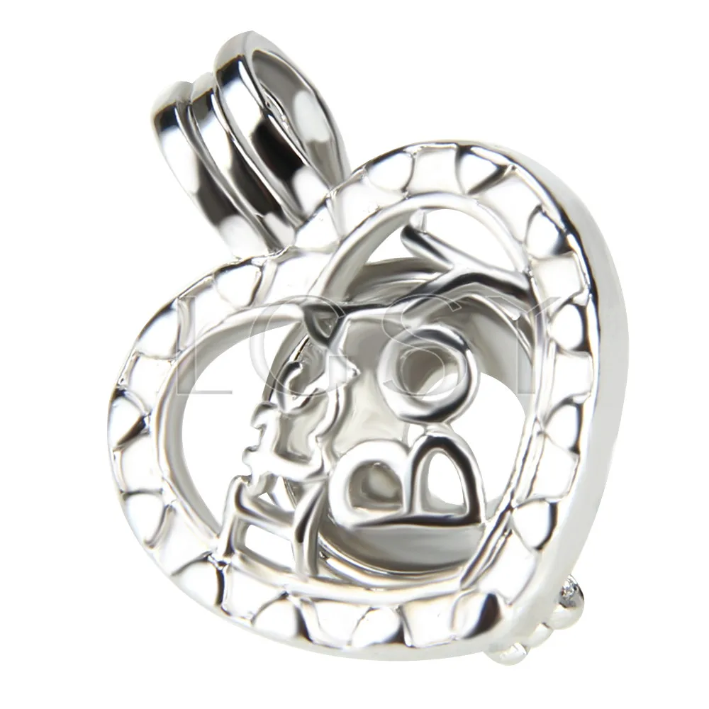 Charming Women It's a boy Locket Necklace Pendant Silver Plated Cage 5pcs | Украшения и аксессуары