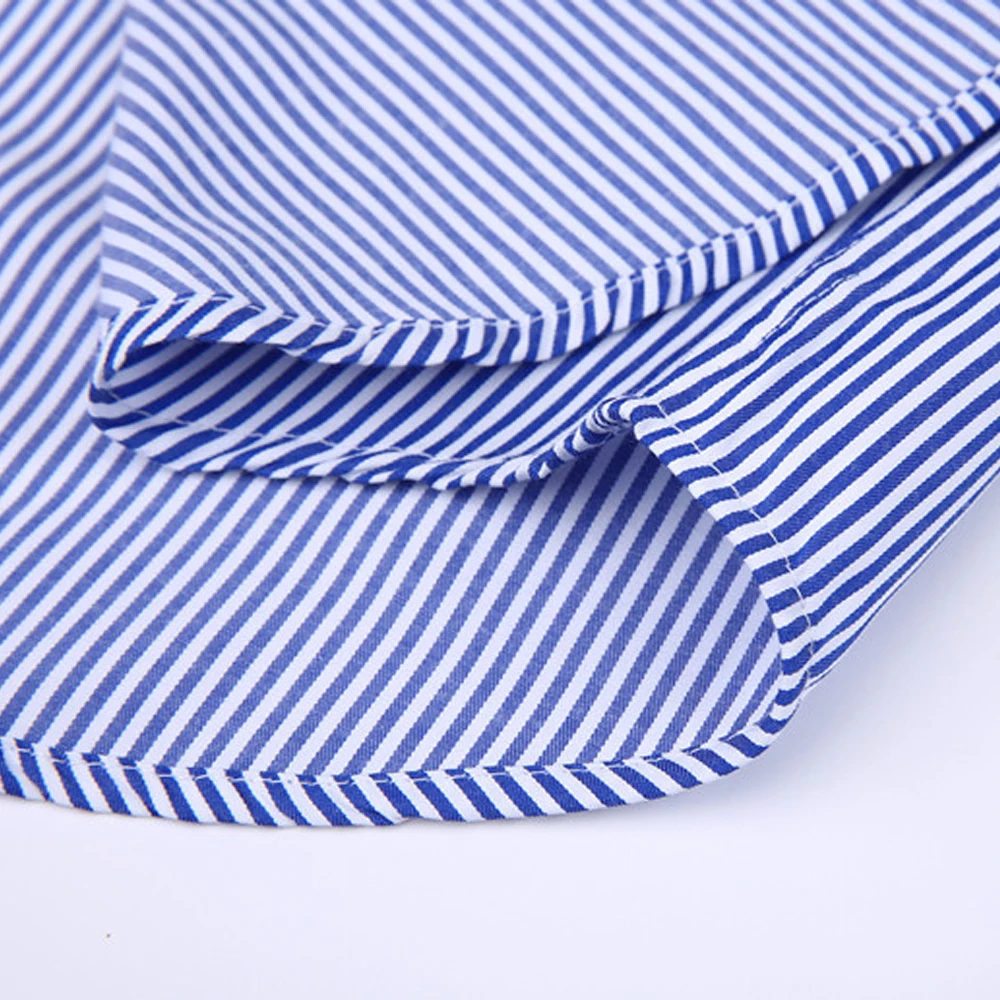 Мужская классическая рубашка в полоску ORINERY брендовая с длинным рукавом и