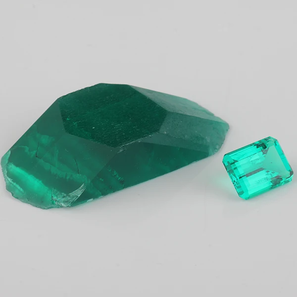 Wholesale Loose Stone 9*11mm Hydrothermal Octagon Emerald Cut Synthetic Colombia |