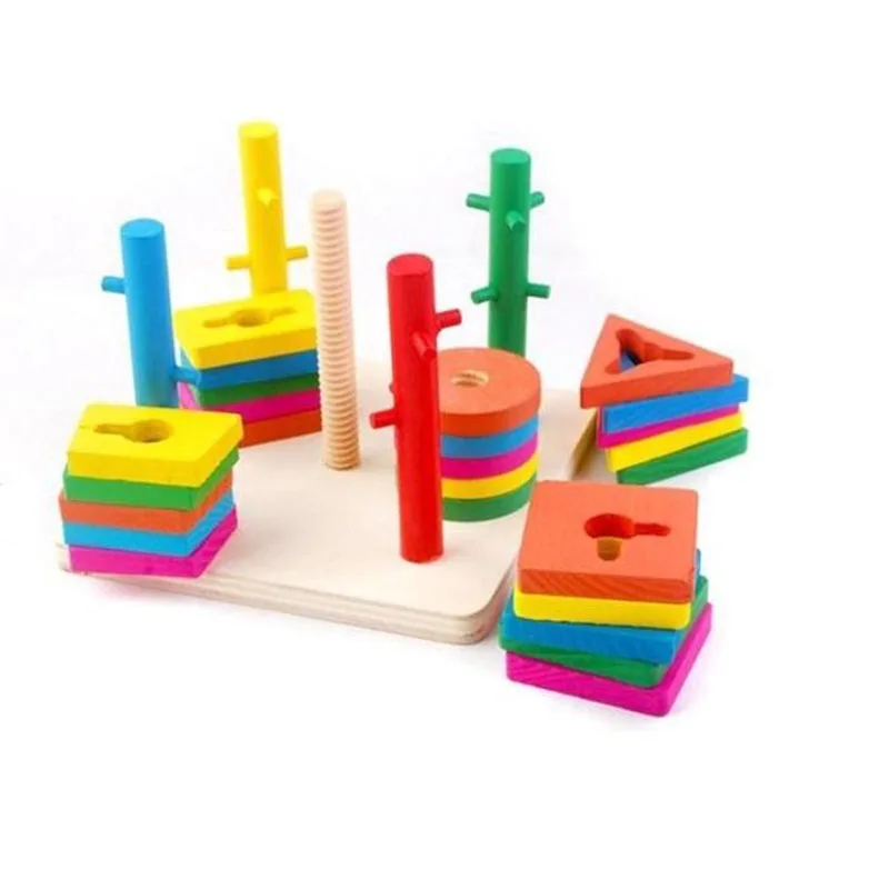 Деревянная многоцветная модель мудрости сделай сам деревянные штабелируемые