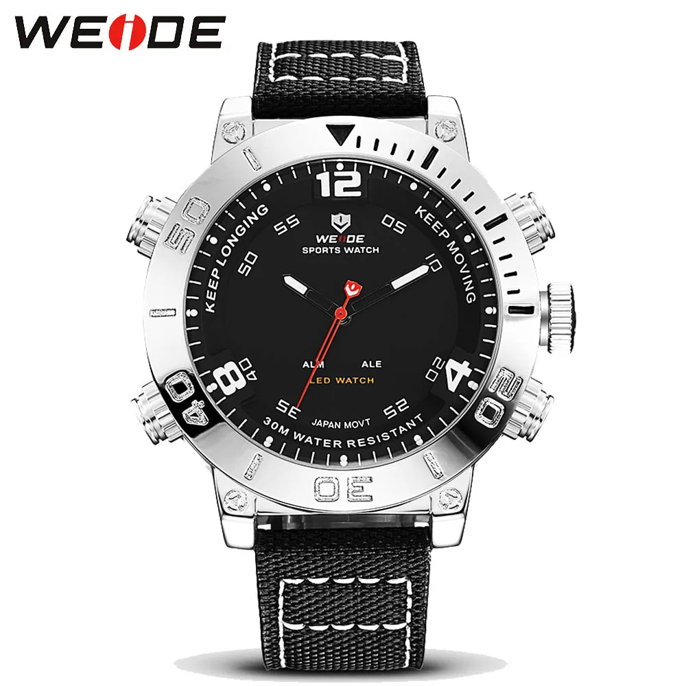 2017 WEIDE Брендовые мужские повседневные спортивные часы светодиодный цифровые