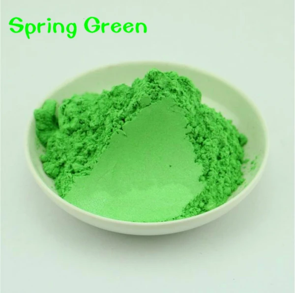 Spring Green 30 г здоровая Натуральная Минеральная пудра MICA порошок сделай сам для мыла краситель для мыла макияж мыло для век Пудра - Цвет: Spring Green