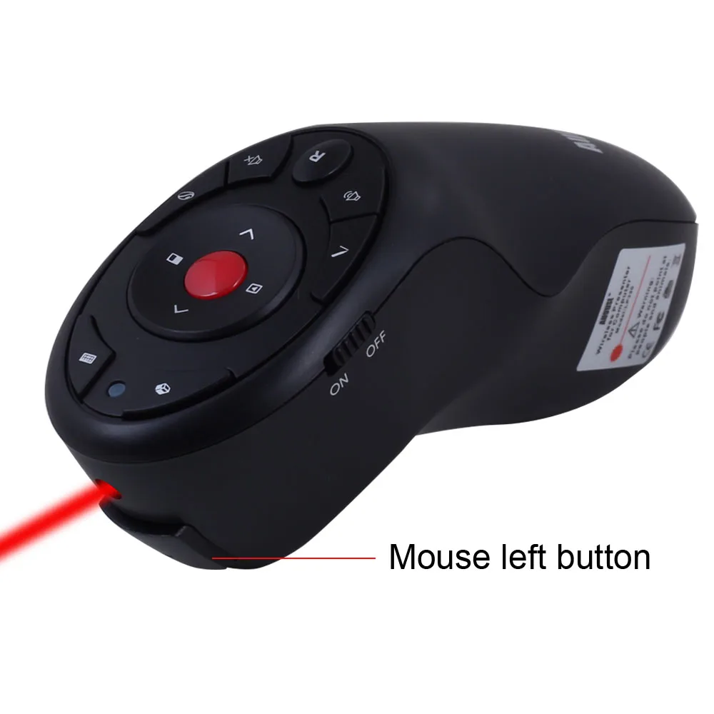 Августа lp320 Беспроводной ведущий с воздуха Мышь и красная лазерная указка ПК