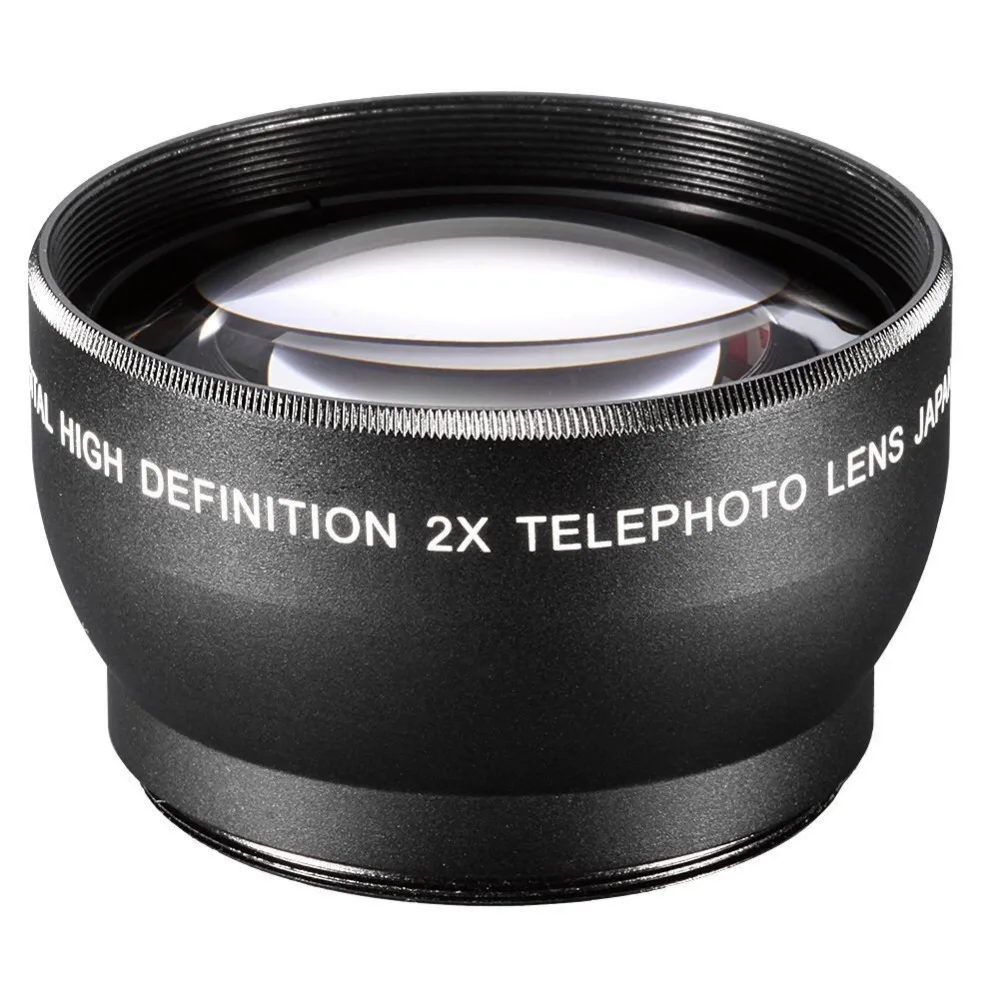 55 мм Профессиональный высокой четкости 2X телеобъектив для Canon Nikon Pentax Olympus Sony Samsung