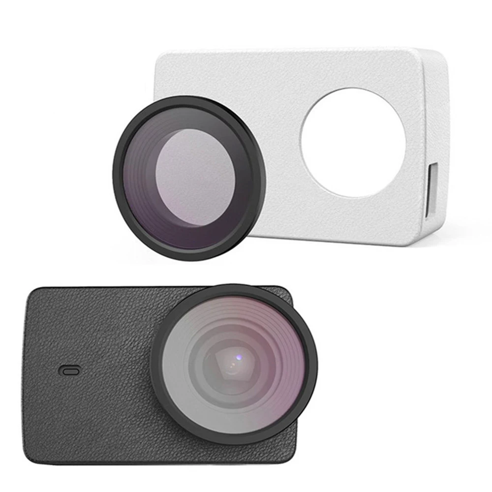 Оригинальная Экшн-камера YI 4K Защитный Объектив + чехол из искусственной кожи для