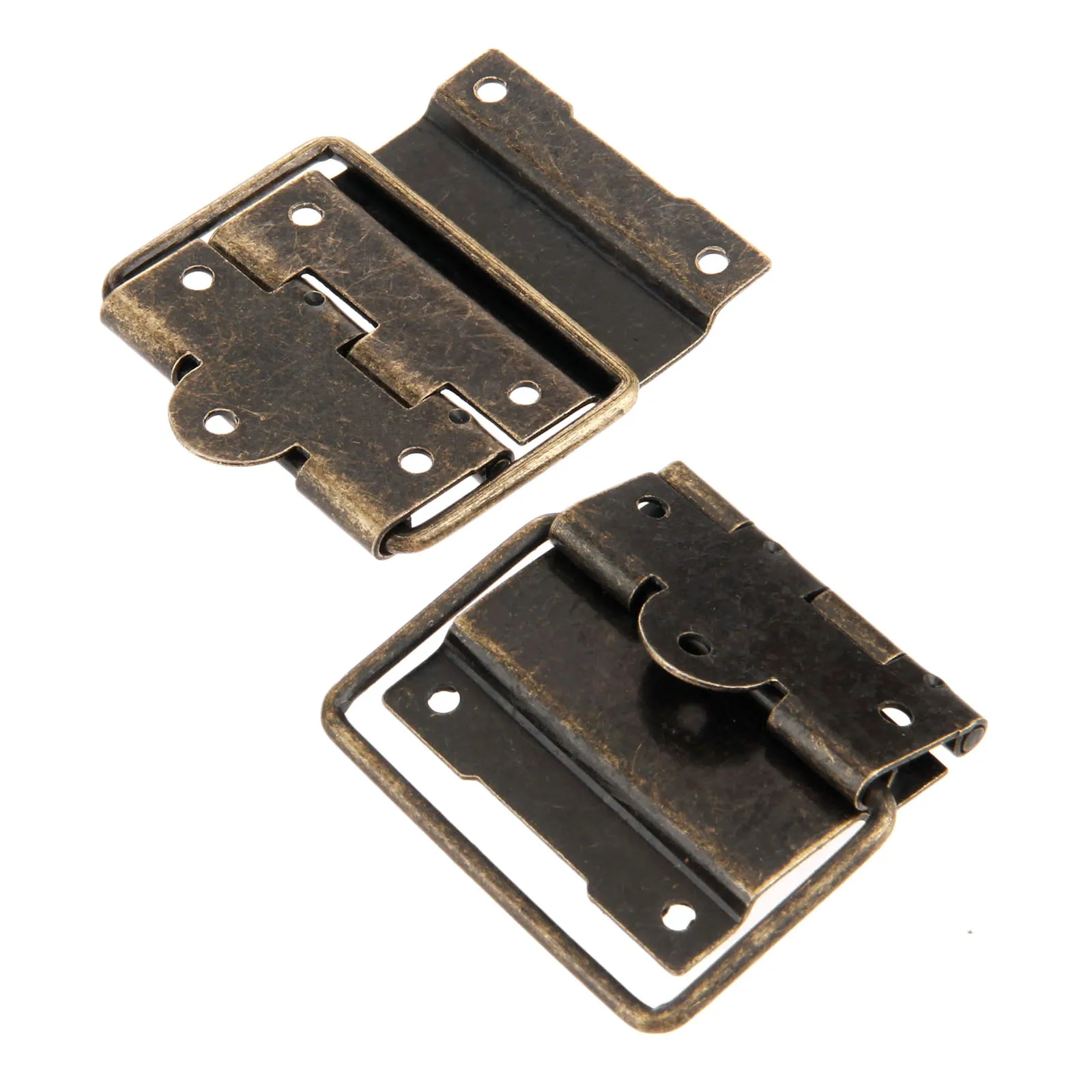 DRELD 2Pcs 41*52MM Antique Cabinet Hinges Furniture Accessories Door Drawer Jewellery Box For Hardware | Обустройство дома