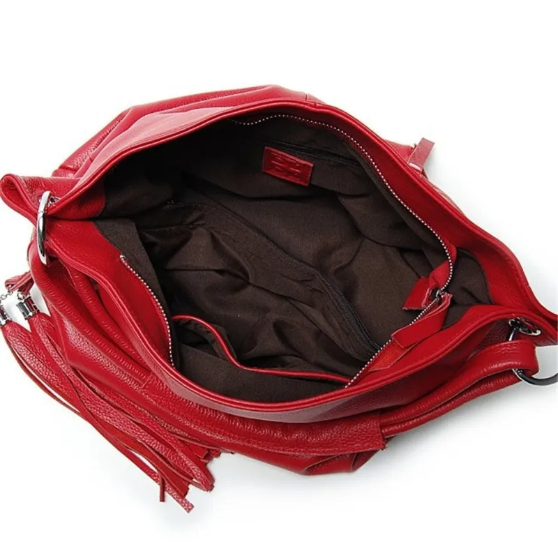 Bolsas Femininas Couro Женщины PU Кожаные Сумки Твердые Кисточкой Сумка Дамы Sac Femme Большая