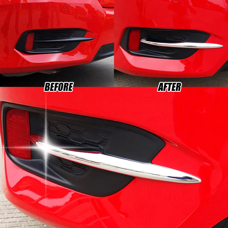 Для Honda Civic 10 поколения 2016 2017 2018 хромированная зеркальная крышка бампера