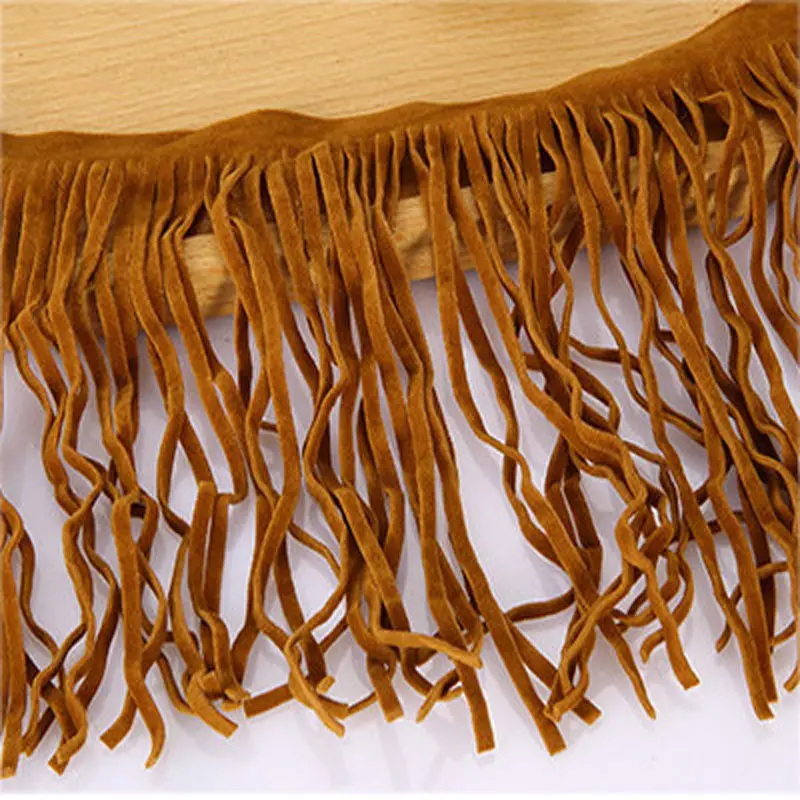 Бахрома модная замшевая кожаная отделка кружевное платье Diy ремесло текстиль для