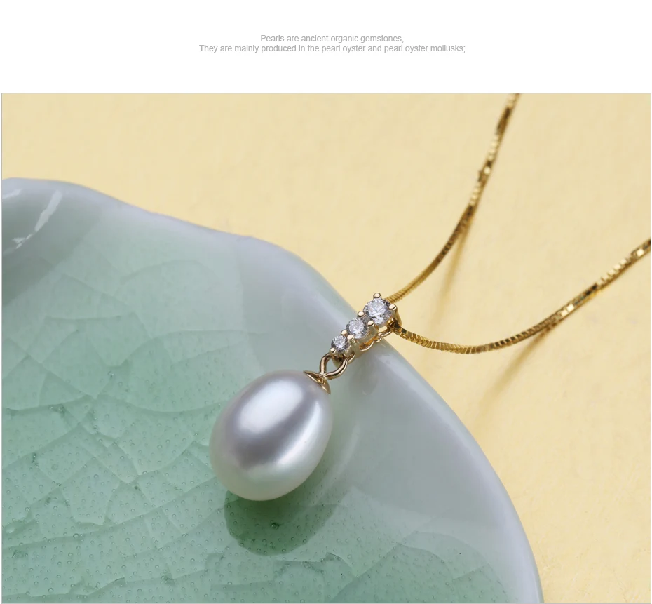 FENASY 18 K золотой кулон Ювелирные изделия из жемчуга ожерелья и подвески для любителей ювелирные изделия из жемчуга Подвески отправить S925 Серебряные ожерелья