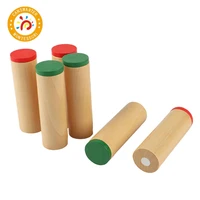 montessori baby toys wooden materials sensorial toy mini sound boxes learning educational sound collection shaking tube toys