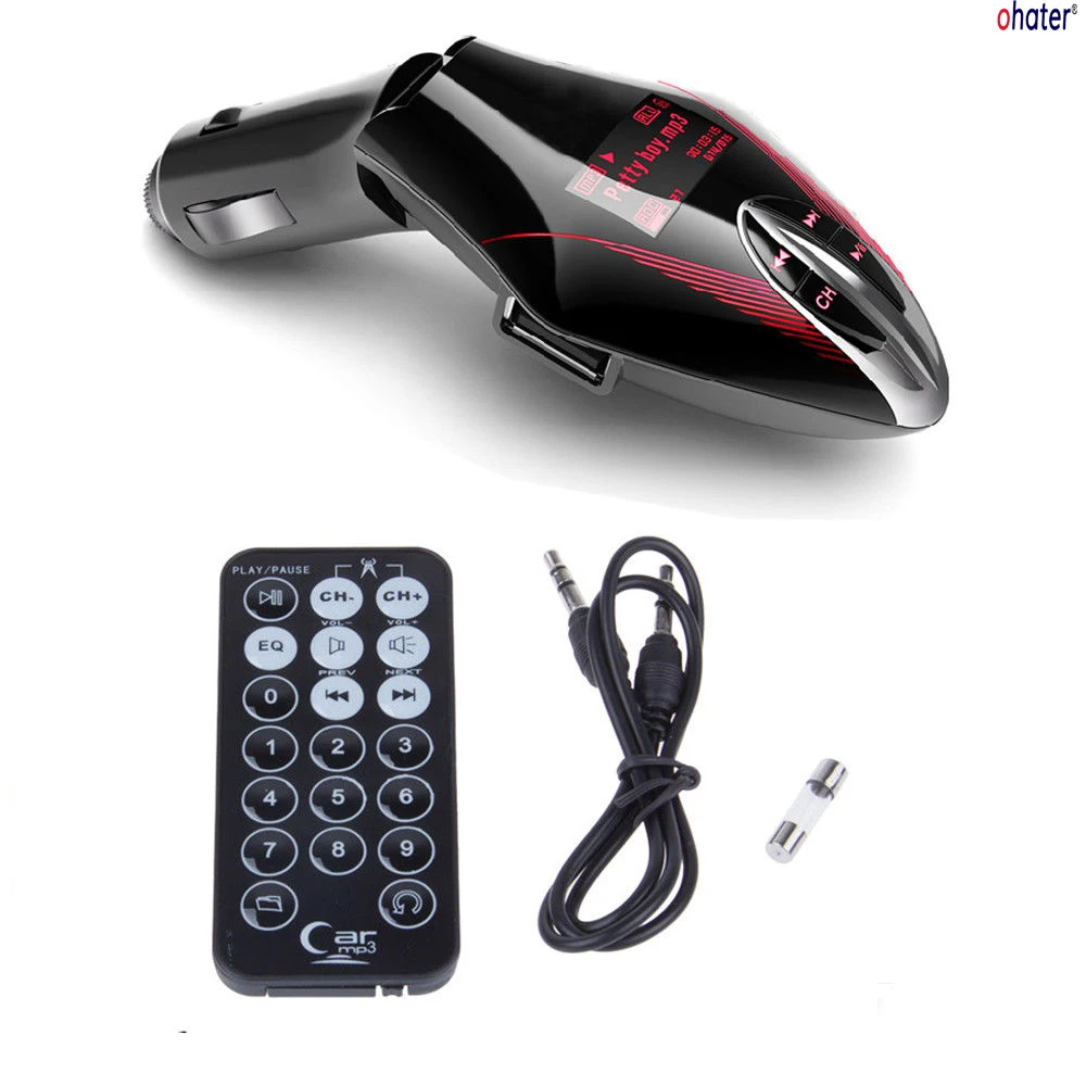 Ohater Bluetooth автомобиля mp3 плеер fm-трансмиттер USB Автомобильное зарядное устройство беспроводные Hands Free Bluetooth fm-трансмиттер