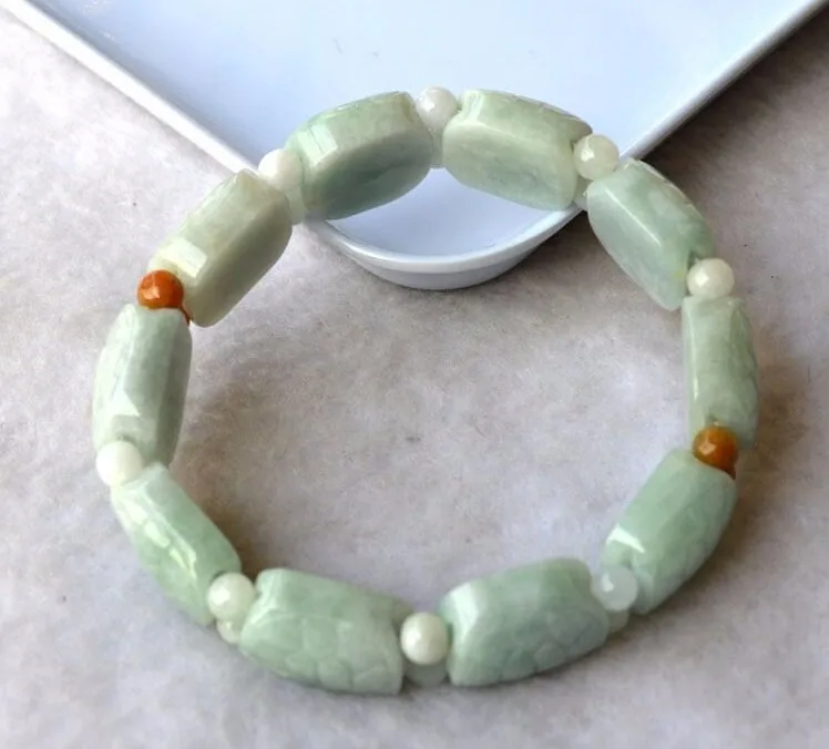 Лето 2015 18 мм 100% натуральный/Jadeite браслет | Украшения и аксессуары