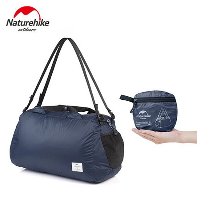 Navy Naturehike 32L рюкзак складной 20D Силиконовый водонепроницаемый мешок дорожные сумки Сверхлегкий наплечный мешок открытый туристический кемпинг - Цвет: Navy