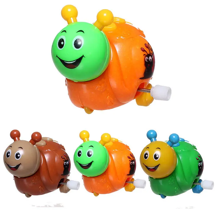 Милая улыбка ветер-вверх весна насекомое Улитка Заводной ребенок игрушка