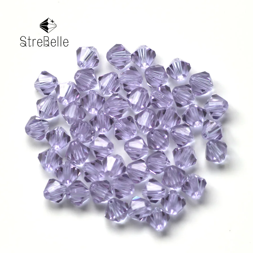 

Shining 200pcs 4mm Bicone Austria Crystal Beads Glass Beads Loose Spacer AB Bead for DIY Jewelry Making