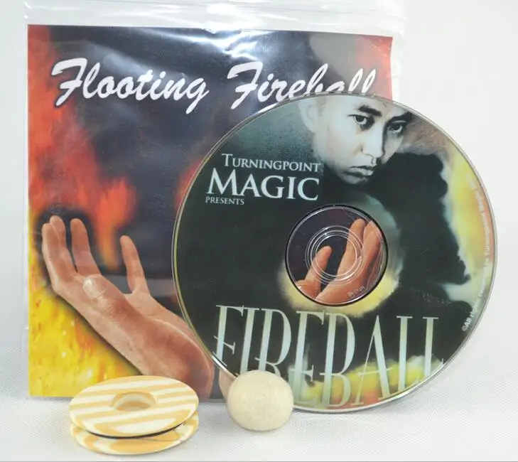 Floating Fireball (Gimmick + DVD) Magic Tricks Ball Levitate Magie Magician Stage Street Illusions Props Funny
