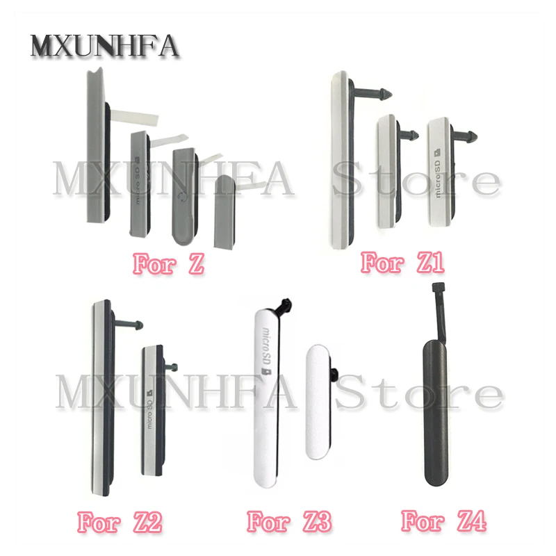 Чехол с гнездом для зарядного порта Micro SD sim картой SONY Xperia Z Z1 Z2 Z3 Plus Z4 L50w M55W